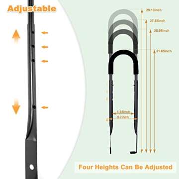 MOLI DEE Children Cycling Bike Safety Trainer Handle Balance Push Bar (a-Black)