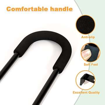 MOLI DEE Children Cycling Bike Safety Trainer Handle Balance Push Bar (a-Black)