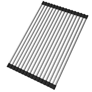 AHYUAN Roll Up Dish Drying Rack for Kitchen Ease