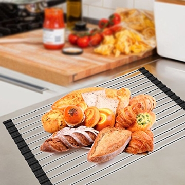 AHYUAN Roll Up Dish Drying Rack for Kitchen Ease