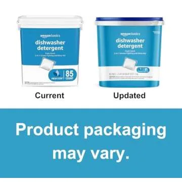 Amazon Basics Dishwasher Detergent Pacs, Fresh Scent, 85 Count (Previously Solimo)