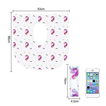 PaperKiddo 20 Pack Disposable Toilet Seat Covers Unicorn Design Waterproof Potty Training Seat Cover...
