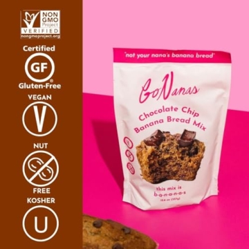 GoNanas Chocolate Chip Banana Bread Mix for Healthy Snacks