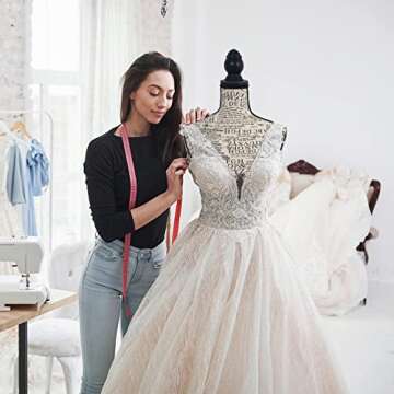 Female Mannequin Torso with Stand Dress Form Adjustable Display Manikin Body