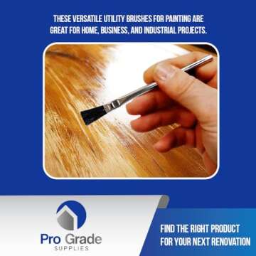 Pro Grade - Acid Brushes - 36 Count 3/8 Inch Boar Hair Acid Flux Brushes