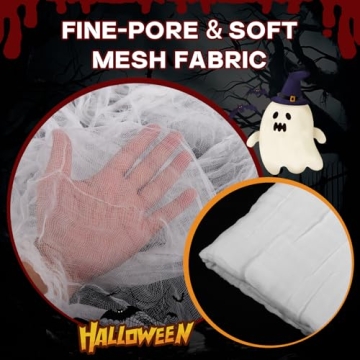 Halloween White Creepy Cloth for Spooky Decor 500x40inch