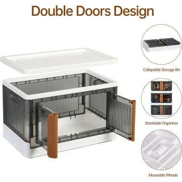 Under Sink Organizer with Sliding Baskets and Hooks