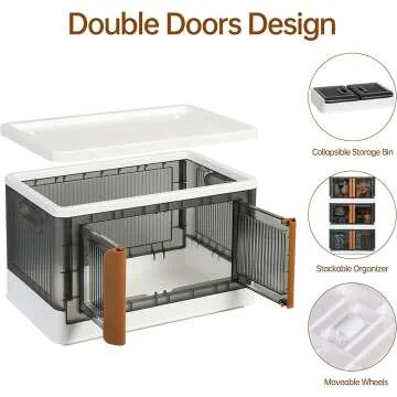 Under Sink Organizer with Sliding Baskets and Hooks