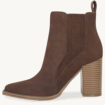 Juliet Holy Women’s Pointed Toe Block Heel Ankle Boots