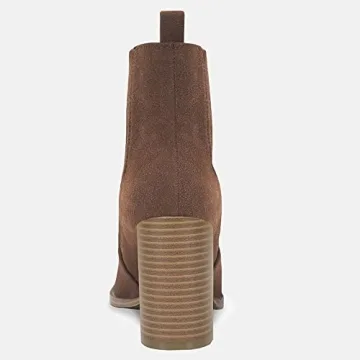 Juliet Holy Women’s Pointed Toe Block Heel Ankle Boots