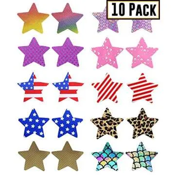 SoJourner Bags Star Rave Pasties Nipplecovers 10 Designs