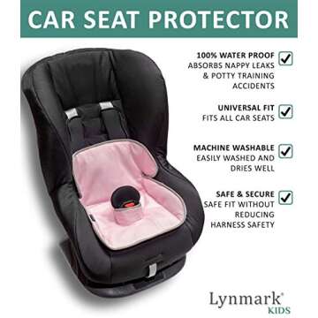 Piddle Pads - Baby & Toddler Car Seat Protector for Potty Training | Cover from Spillages, Nappy Lea...