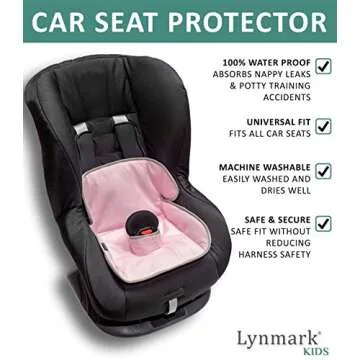 Piddle Pads - Baby & Toddler Car Seat Protector for Potty Training | Cover from Spillages, Nappy Lea...