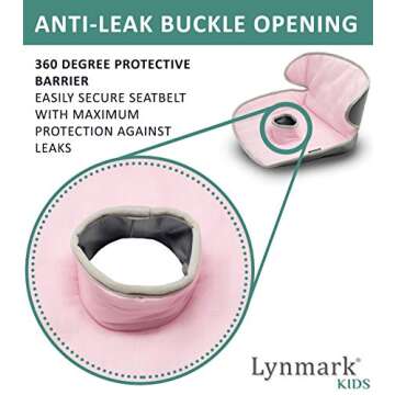 Piddle Pads - Baby & Toddler Car Seat Protector for Potty Training | Cover from Spillages, Nappy Leaks & Toilet Training | Fits All Carseat & Buggy, Age: 6m-4 Years Old | Keeps seat Clean & Dry! Pink