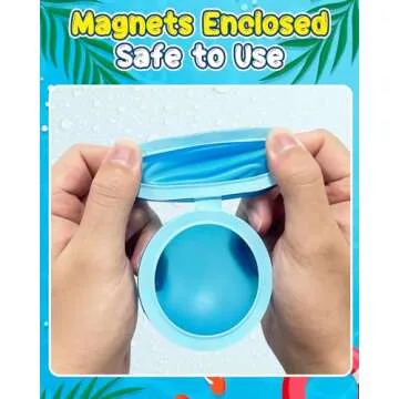 Reusable Water Balloons for Kids - 【12 Pack】 Magnetic Silicone Water Bomb with Mesh Bag, Summer Toys Swimming Pool Party Supplies Bath Toy Outdoor Idea Gift for Kids