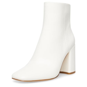 Madden Girl Women's Stylish White Ankle Boot for Versatile Wear