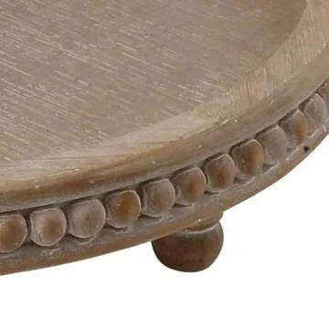 Round 3-Tier Decorative Wood Tray