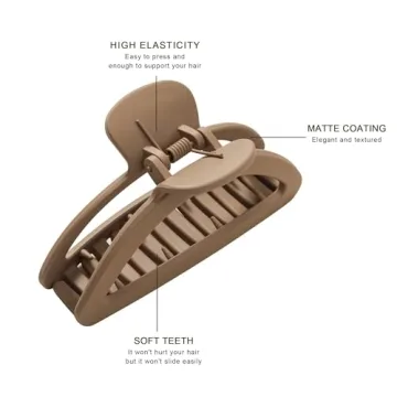 8PCS Flower Claw Clips - Non-Slip Hair Accessories