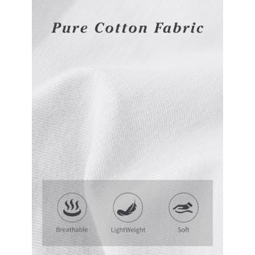 SMENG Ladies Cotton Tee Long Sleeve Soft Crew-Neck T-Shirt