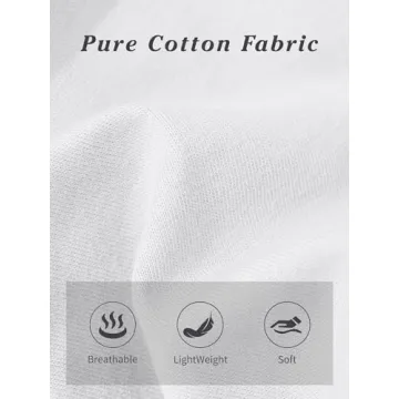 SMENG Ladies Cotton Tee Long Sleeve Soft Crew-Neck T-Shirt