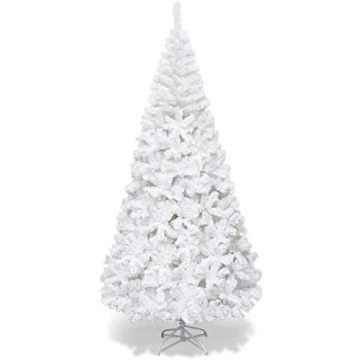 Goplus 6ft Artificial Christmas Tree - Lush and Full Design with Metal Base for Indoor or Outdoor De...
