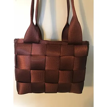 Handmade Brick Red Seatbelt Purse - Stylish and Washable