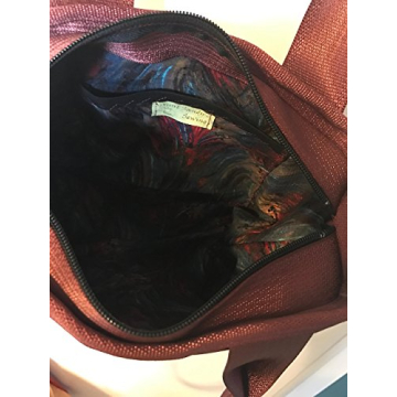 Handmade Brick Red Seatbelt Purse - Stylish and Washable