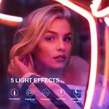 Photography Lighting Studio Lights 2-Pack LED RGB Kit with Adjustable Tripod Stand, 2500-9900K Dimmable for Photo, Streaming, Vlogging, and Background Illumination, Compatible with YouTube