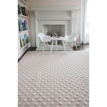 Erin Gates by Momeni Langdon Windsor Pink Hand Woven Wool Area Rug 3'9" X 5'9"
