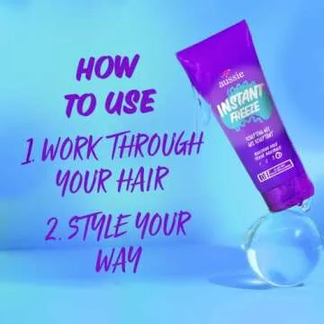 Aussie Instant Freeze Sculpting Hair Gel, Maximum Hold, No Flaking, Long-Lasting, with Jojoba Oil, Sea Kelp, Australian Aloe, Frizz Control, Citrus Floral Scent, 7 Fl Oz Triple Pack