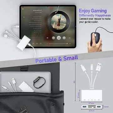 5-in-3 SD Card Reader for iPhone & Android Devices