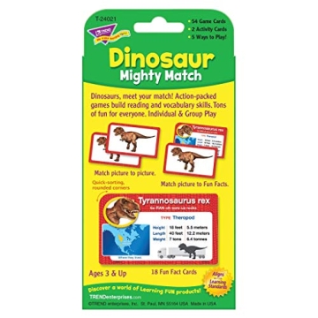 Dinosaur Mighty Match Cards | Fun Learning Game for Kids