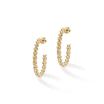 Stylish PAVOI 14K Gold Plated Hoop Earrings - Perfect for All Occasions