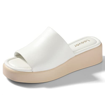 Leevar Platform Sandals - Soft Memory Foam, Cute Summer Footwear for Women