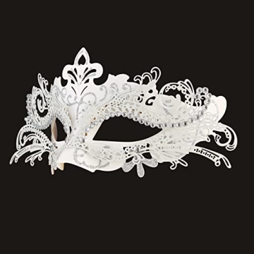 Stunning Halloween Masquerade Metal Mask for Women