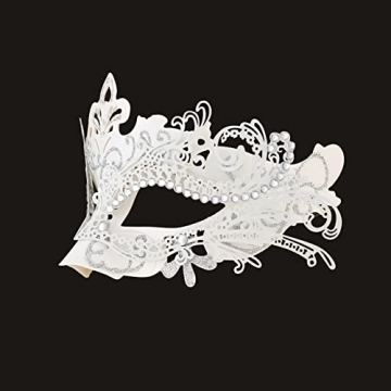Stunning Halloween Masquerade Metal Mask for Women