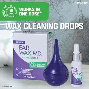 eosera® EAR WAX MD® - Fast Ear Wax Removal Drops Kit