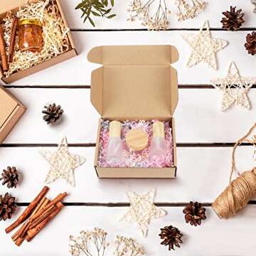 PHAREGE 7x5x2 inch Shipping Boxes Bulk 50 Pack Brown, Tab Lock Tuck Top Mailer Boxes for Packaging S...