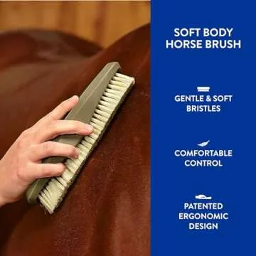 WAHL Professional Animal Equine Soft Body Horse Brush - Black