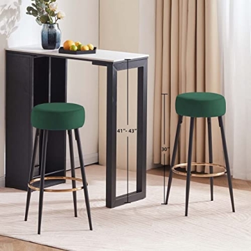 Stylish DUHOME Velvet Bar Stools for Modern Homes