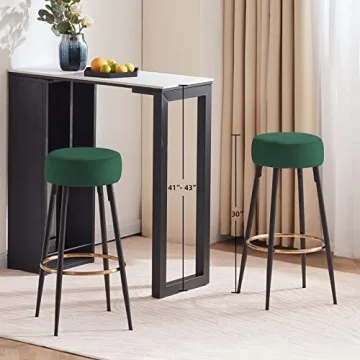 Stylish DUHOME Velvet Bar Stools for Modern Homes