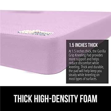 Gorilla Grip Extra Thick Kneeling Pad for Comfort and Durability