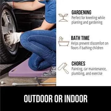 Gorilla Grip Extra Thick Kneeling Pad for Comfort and Durability