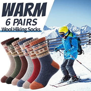 EBMORE Kids Merino Wool Hiking Socks for Winter Fun