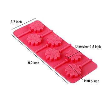 Webake Silicone Lollipop Mold 2 Pack for Easy Candy Making
