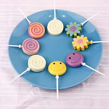 Webake Silicone Lollipop Mold 2 Pack for Easy Candy Making