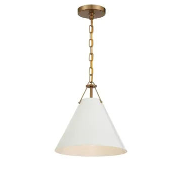 Stylish Crystorama Xavier Gold Mini Pendant Light