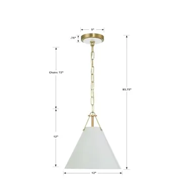 Stylish Crystorama Xavier Gold Mini Pendant Light