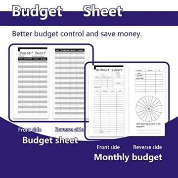 Budget Binder with Zipper Envelopes, Premium A6 Binder With Cash Envelopes for Budgeting, Money Organizer for Cash Coupon, Budget Planner with Money Envelopes for Cash(Flowers)