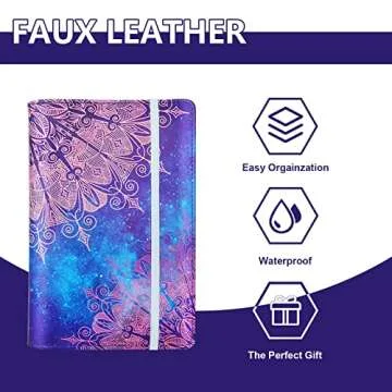 Budget Binder with Zipper Envelopes, Premium A6 Binder With Cash Envelopes for Budgeting, Money Organizer for Cash Coupon, Budget Planner with Money Envelopes for Cash(Flowers)